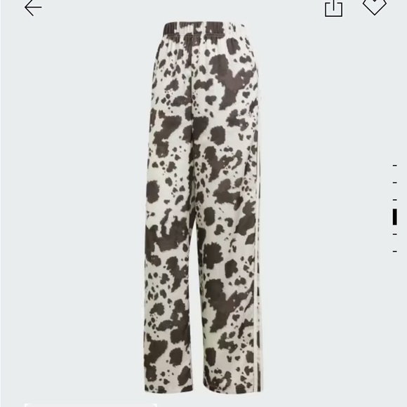 adidas Women's Cow Print Satin Track pants - Picture 3 of 6